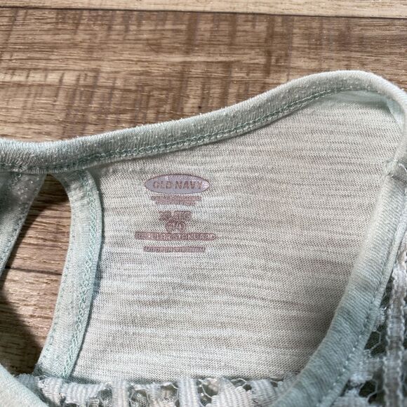 Old Navy Girls Blouse Shirt Lace Detail Boho Mint Green Size XL(14) - Picture 3 of 8